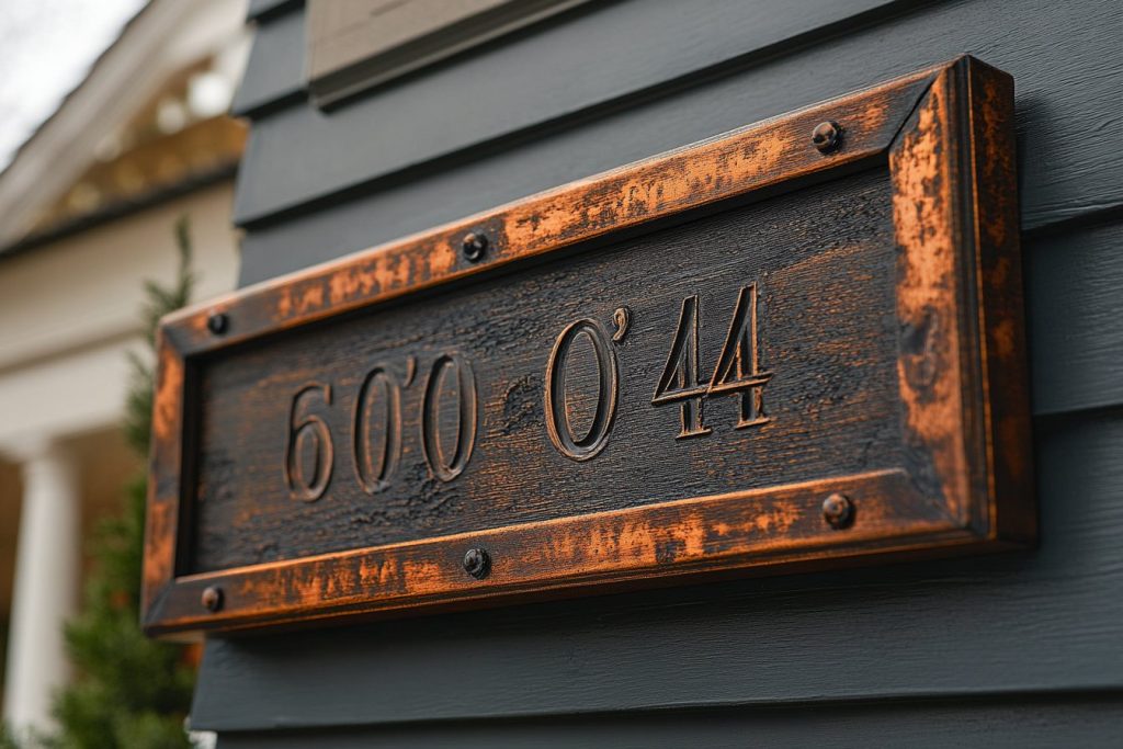 Numéro de maison : Plaque gravée personnalisable pour une touche unique