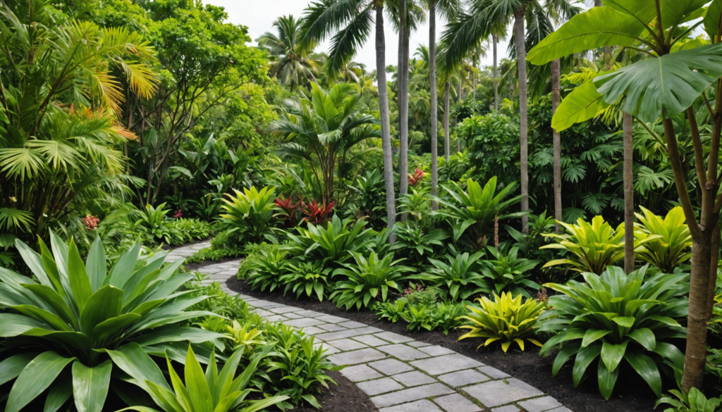 Plantes tropicales et inspirations jardin aux Caraïbes
