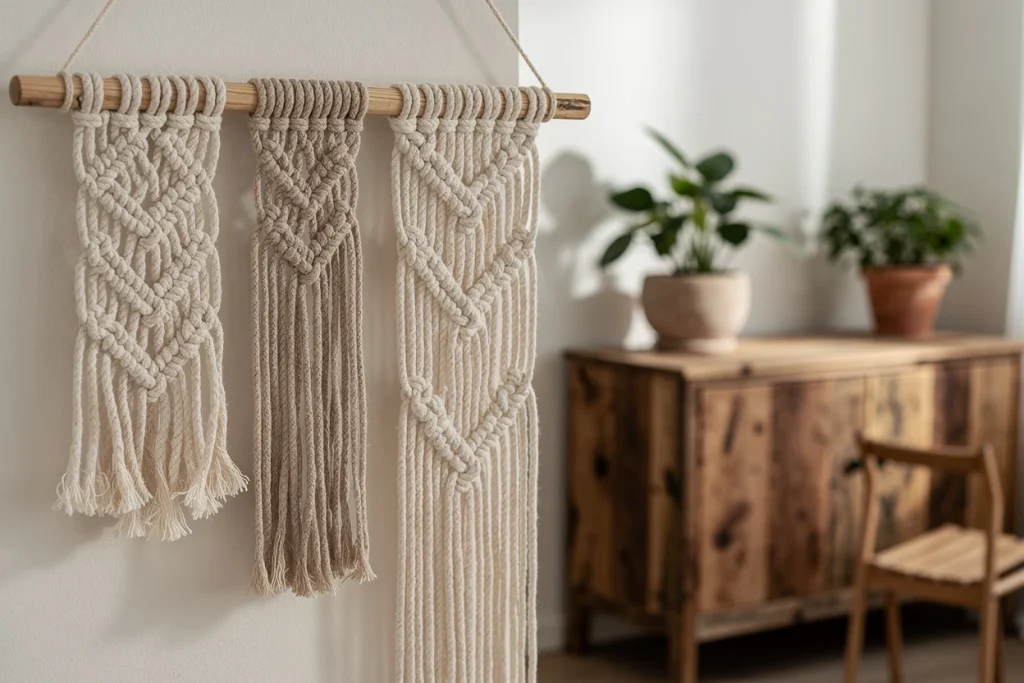 Le macramé fait main en 2026 : artisanat, slow déco et retour à l’authenticité