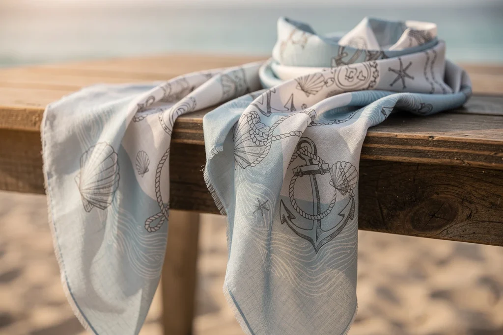 Foulards à motifs marins : l’accessoire chic pour un style sans effort