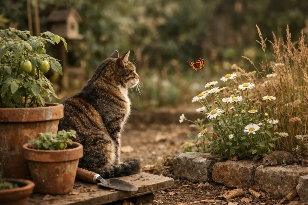 Chat et jardin : cohabiter avec les cultures et la faune