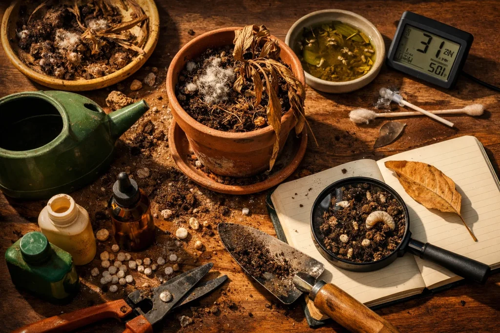 Pourquoi vos plantes d&rsquo;intérieur meurent (ce n&rsquo;est pas la lumière)